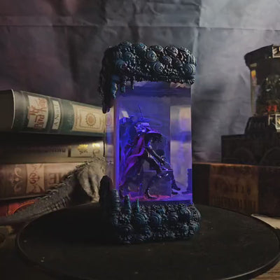 Solo Leveling Sung Jin-woo Beru Blood-Red Commander Igris Diorama Epoxy Resin Lamp, Night Light, Wireless Lights
