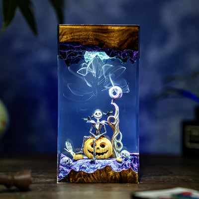 Halloween Jack Skellington The Nightmare Before Christmas Epoxy Resin Lamp, Night Light